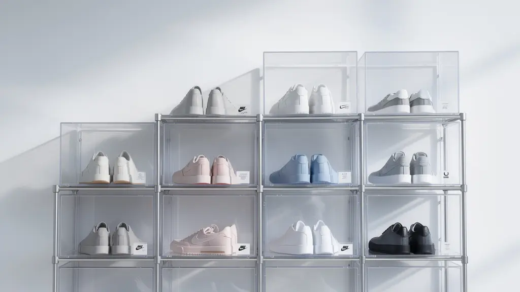 Sistema de almacenamiento profesional con control de humedad para sneakers