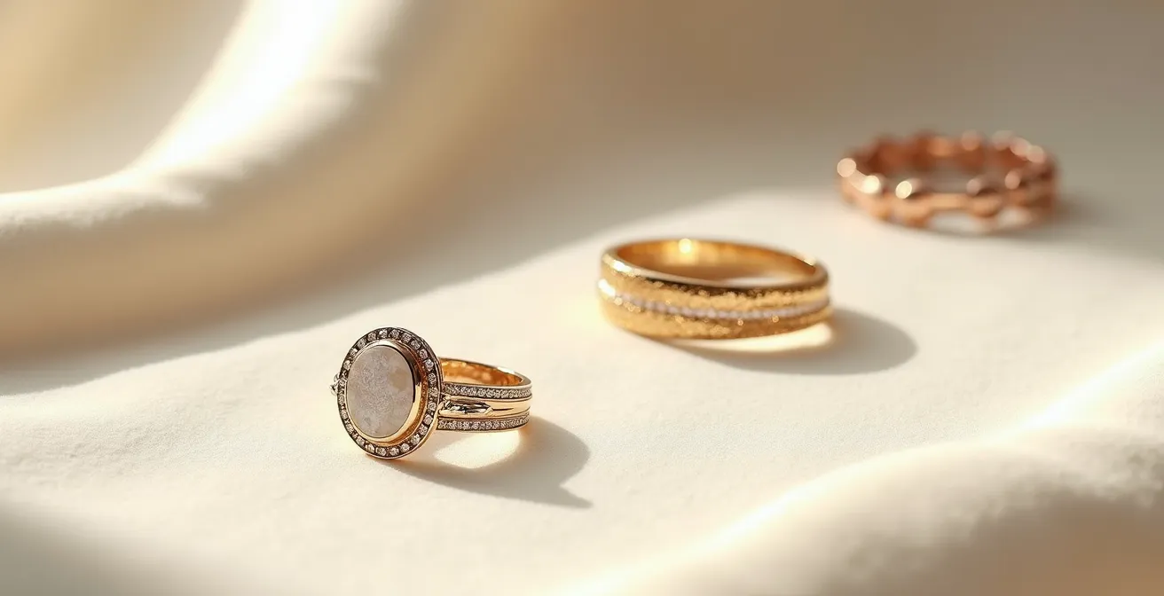 Comparación visual de joyas de marca y su valor en el mercado secundario