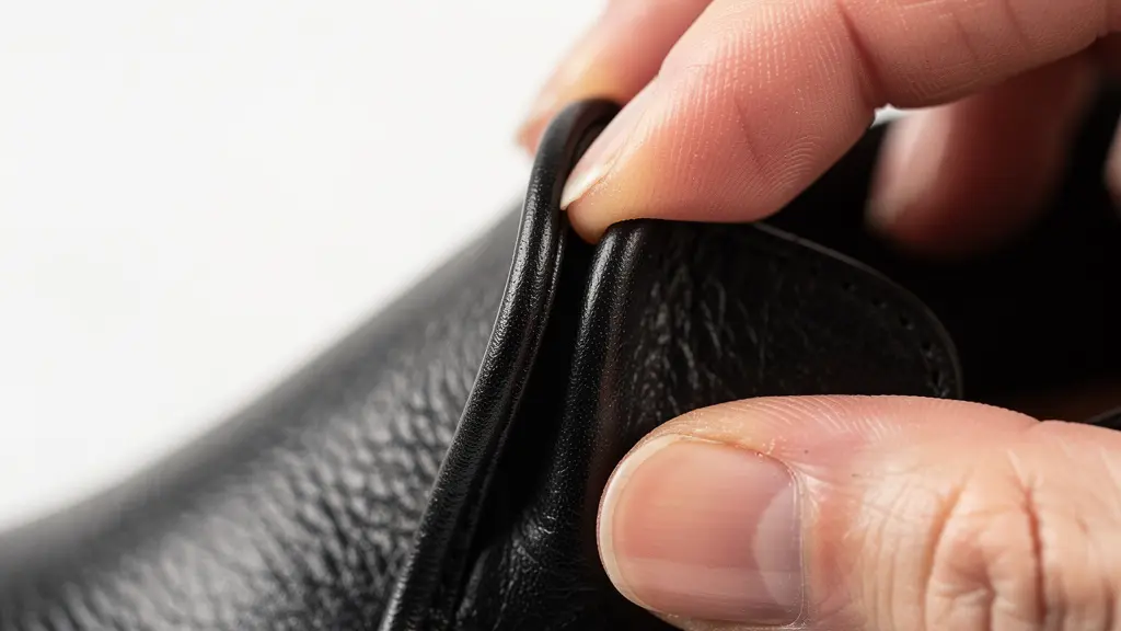 Demostración del test del pellizco para verificar volumen del zapato